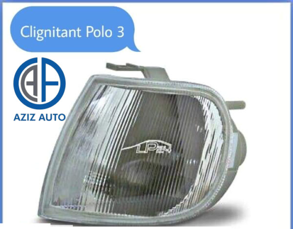 clignontant polo 3 blanc