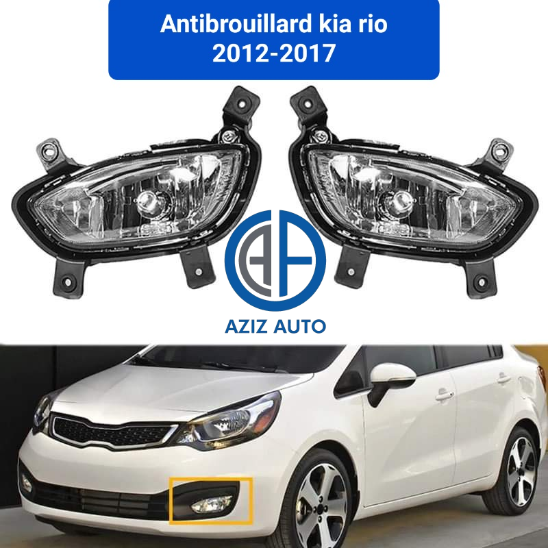 2 antibrouillard kia rio 2012-2017
