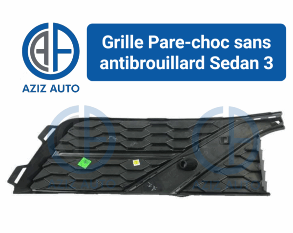grille parechoc sedan phase 3 sans anti