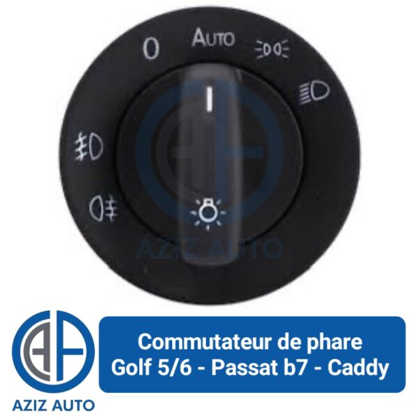 commutateur de phare golf 5/6 caddy jetta passat