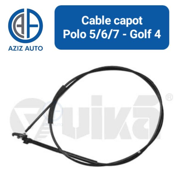 cable capot polo 5/6/7 golf 4