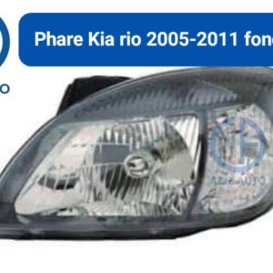 phare avant kia rio 2005-2011 fond noir