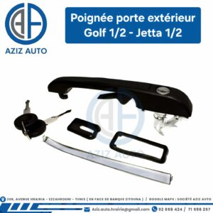 poignée porte extérieur Golf 1/2 - Jetta 1/2