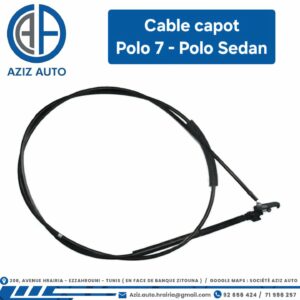 Cable capot polo 7 - Polo Sedan long