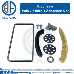kit chaine complet polo 7 / ibiza 1.2 essence 5 ch