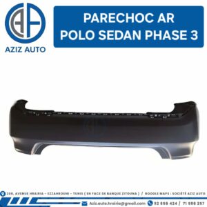 parechoc arriere polo sedan phase 3