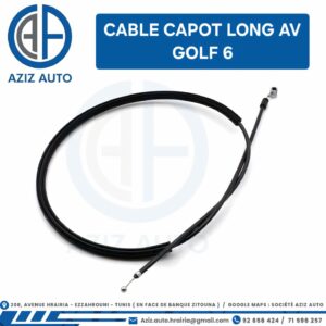 cable capot long golf 6